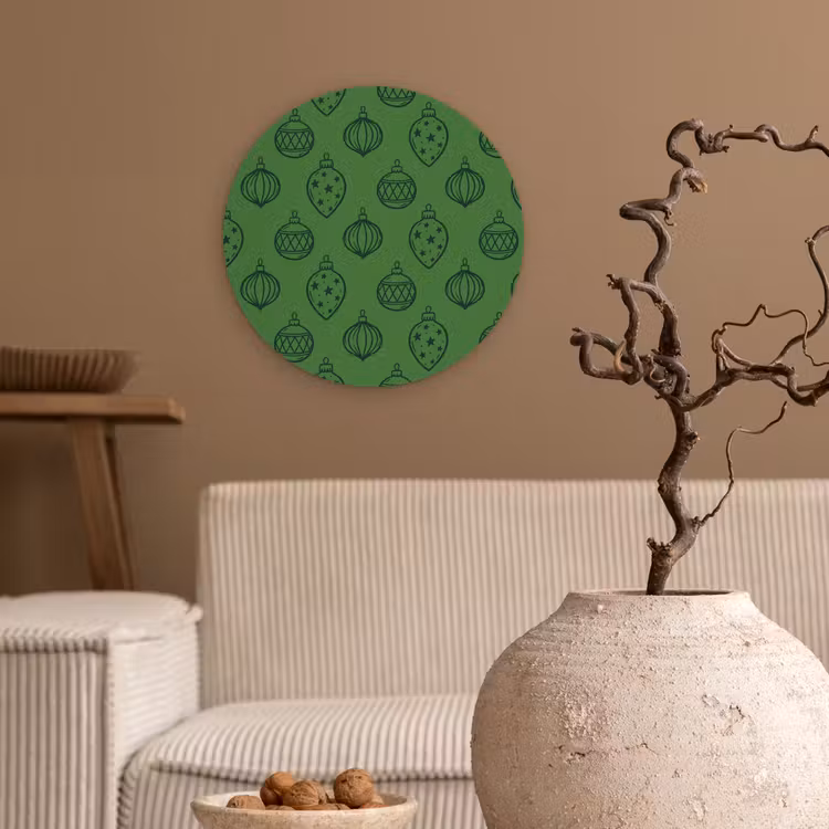 Forexbild Rund - Weihnachtskugel – Weihnachten – Grün — 2