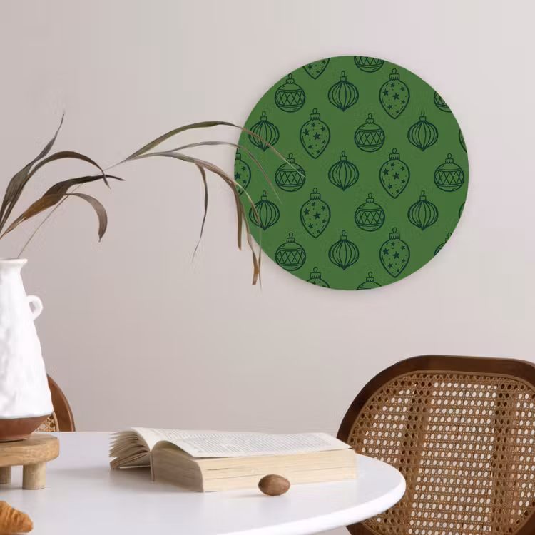 Forexbild Rund - Weihnachtskugel – Weihnachten – Grün — 4