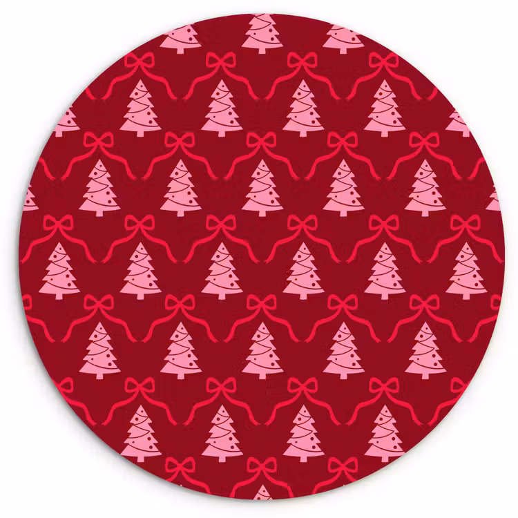 Forexbild Rund - Schleife – Rot – Rosa – Weihnachten — 1