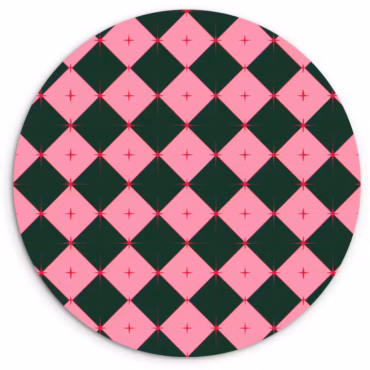 Forexbild Rund - Stern – Rosa – Grün – Weihnachten — 1
