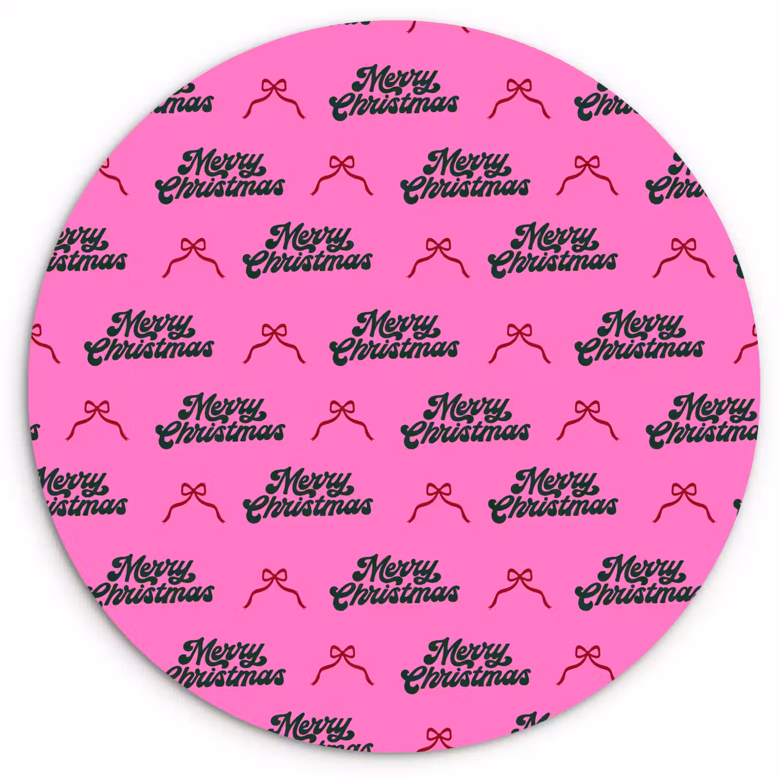 Forexbild Rund - Text – Neon – Rosa – Weihnachten — 1