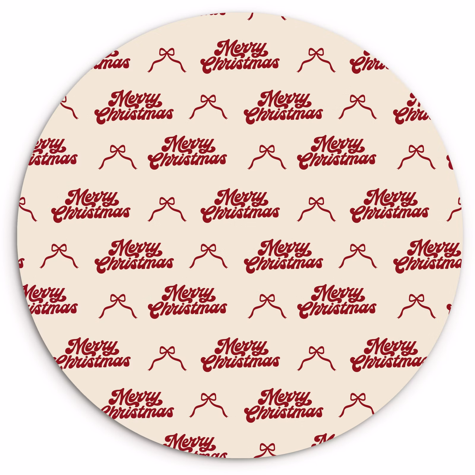 Forexbild Rund - Text – Rot – Creme – Schleife — 1