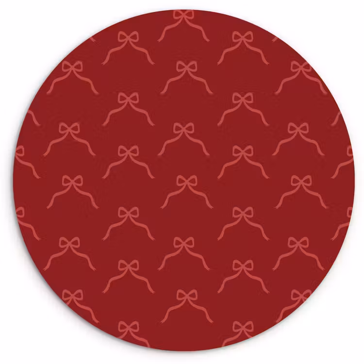 Forexbild Rund - Schleife – Rosa – Rot – Weihnachten — 1