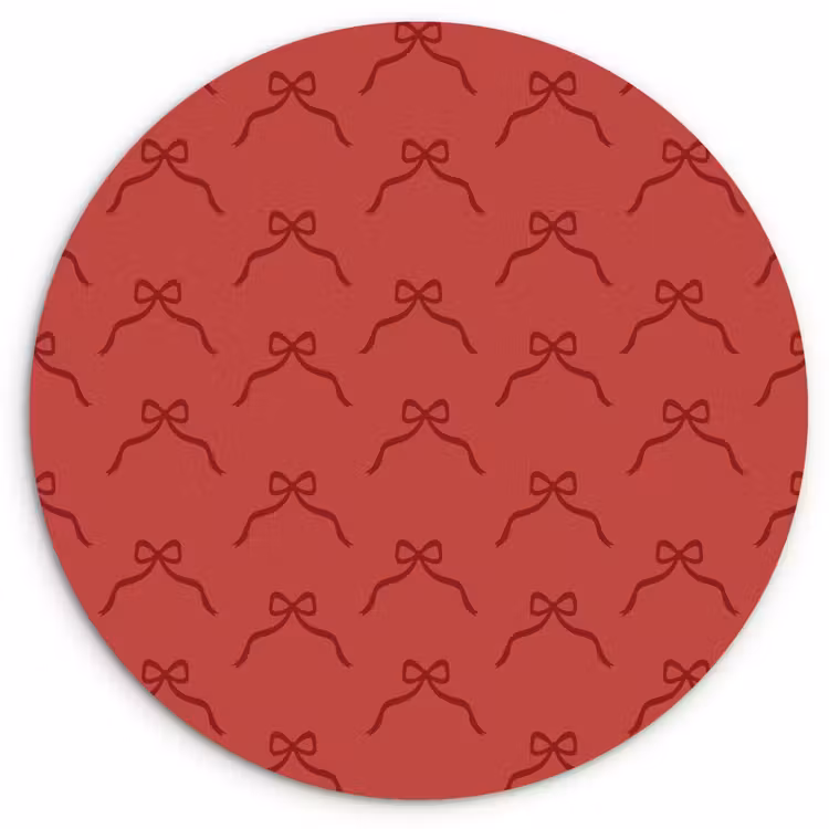Forexbild Rund - Schleife – Rot – Weihnachten — 1