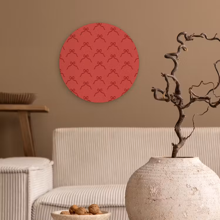 Forexbild Rund - Schleife – Rot – Weihnachten — 2