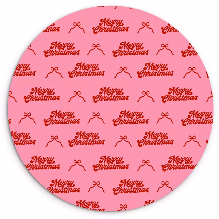 Forexbild Rund - Text – Schleife – Rot – Rosa — 1