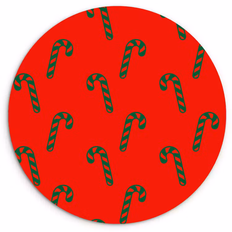 Forexbild Rund - Weihnachten – Rot – Grün – Zuckerstange — 1