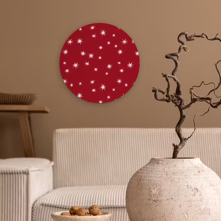 Forexbild Rund - Rot – Weiß – Weihnachten – Stern — 2