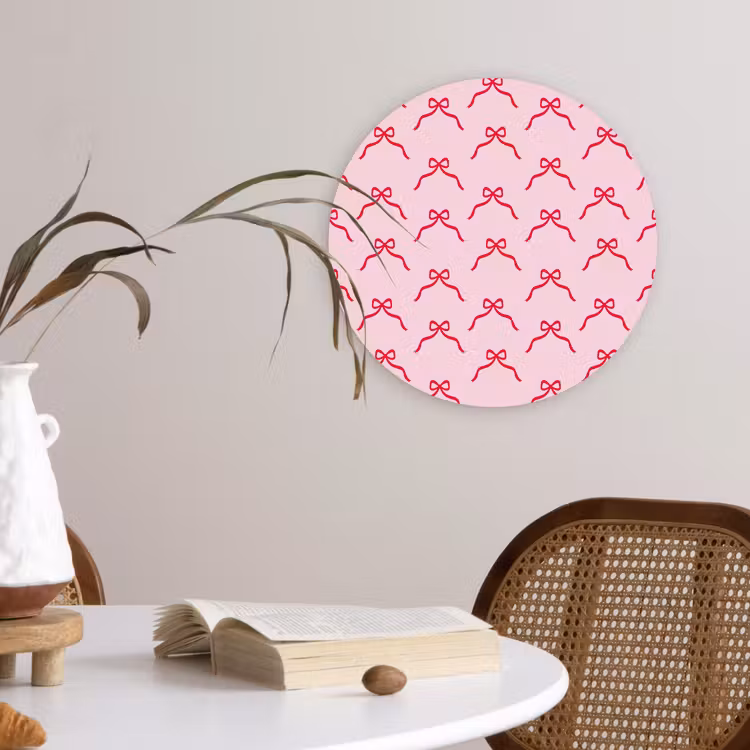 Forexbild Rund - Schleife – Rot – Weihnachten – Rosa — 4