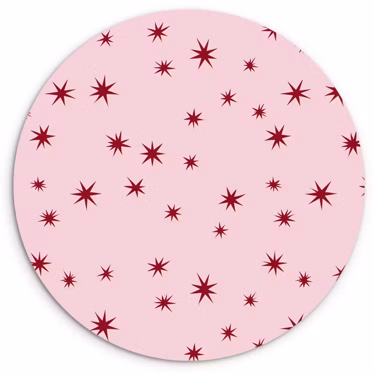 Forexbild Rund - Stern – Rosa – Rot — 1