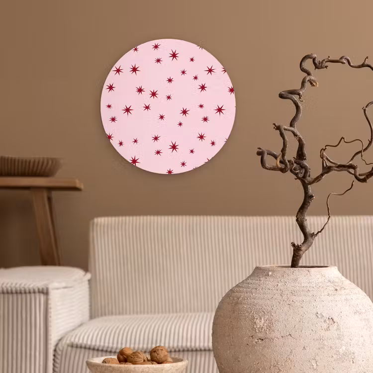 Forexbild Rund - Stern – Rosa – Rot — 2