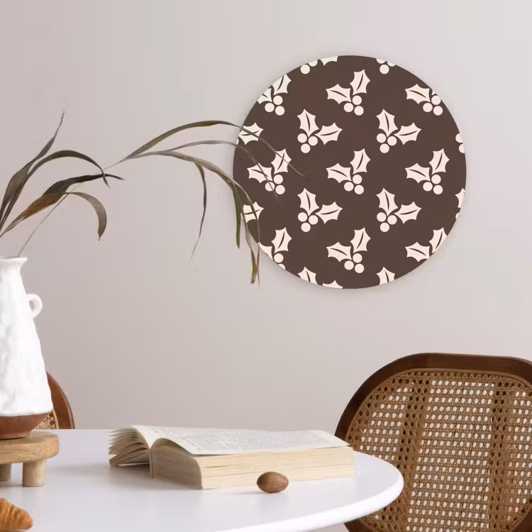 Forexbild Rund - Stechpalme – Braun – Weihnachten — 4