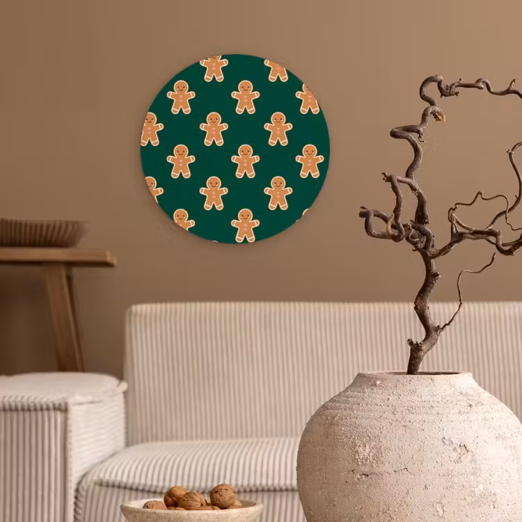Forexbild Rund - Lebkuchen – Weihnachten – Grün — 2