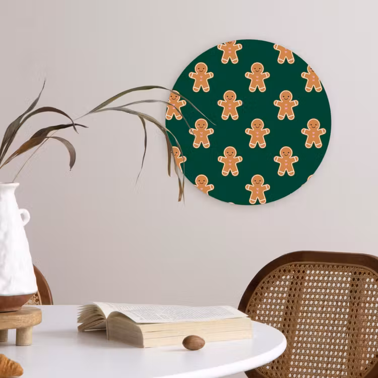 Forexbild Rund - Lebkuchen – Weihnachten – Grün — 4