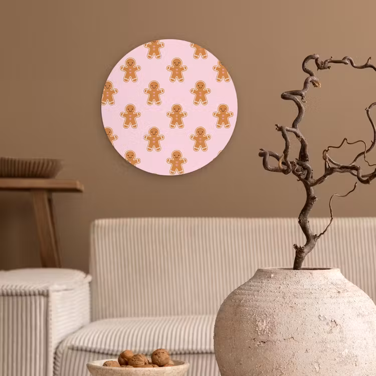 Forexbild Rund - Lebkuchen – Weihnachten – Rosa — 2