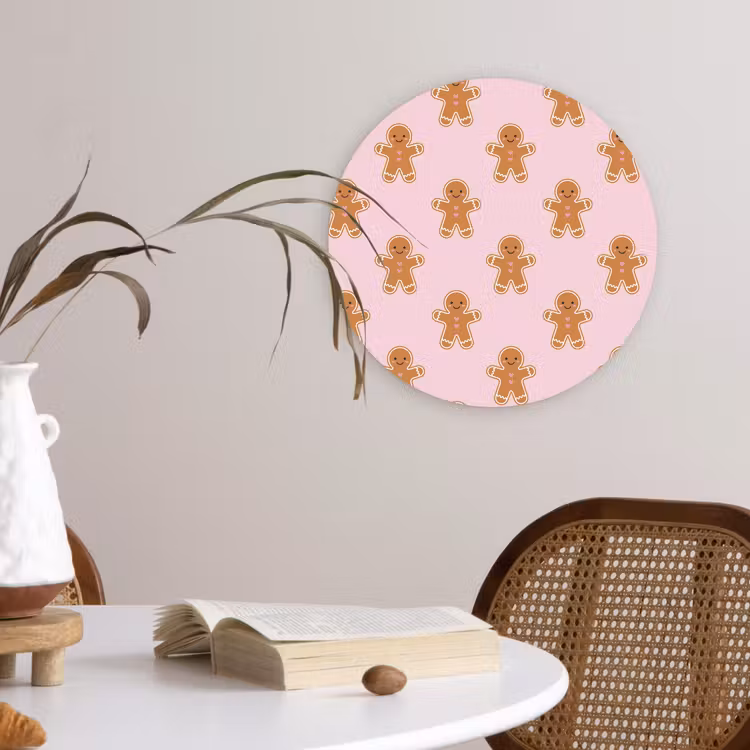 Forexbild Rund - Lebkuchen – Weihnachten – Rosa — 4