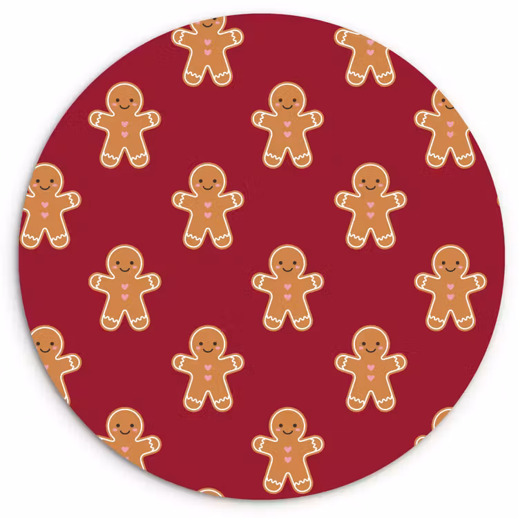 Forexbild Rund - Lebkuchen – Weihnachten – Rot — 1