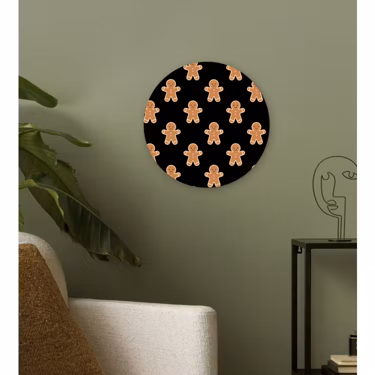 Forexbild Rund - Lebkuchen – Weihnachten – Schwarz — 3