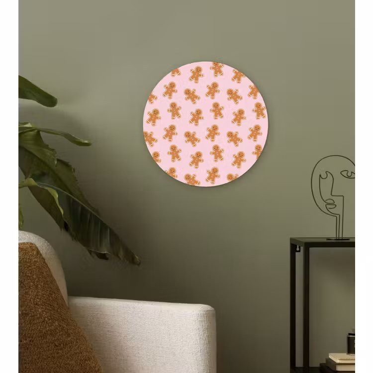 Forexbild Rund - Lebkuchen – Braun – Rosa – Weihnachten — 3