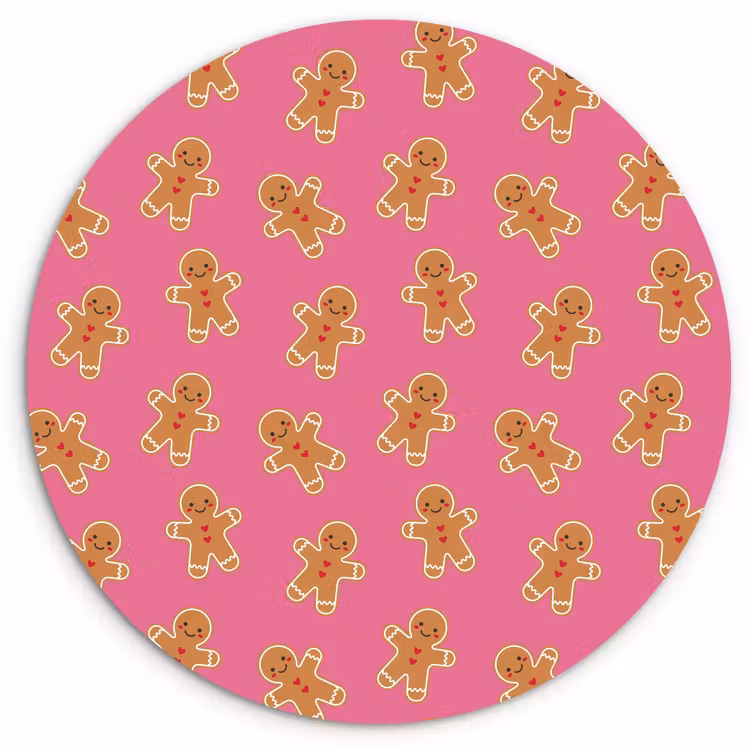 Forexbild Rund - Lebkuchen – Rosa – Braun – Weihnachten — 1