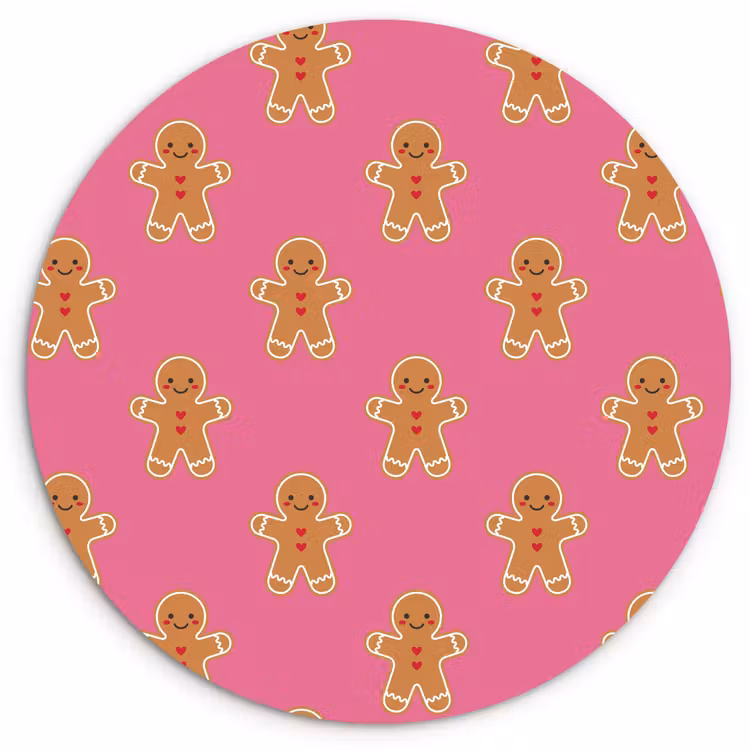 Forexbild Rund - Lebkuchen – Weihnachten – Rosa – Braun — 1