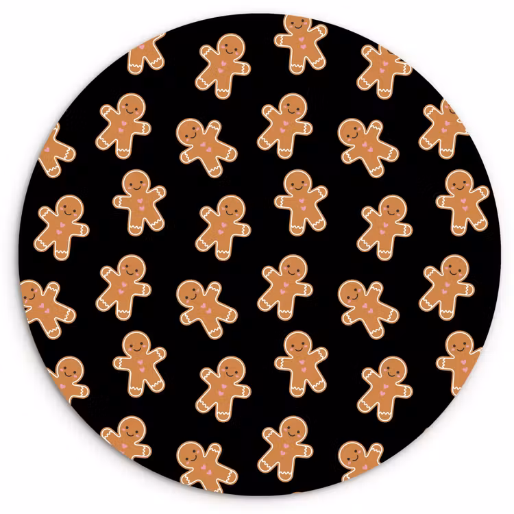 Forexbild Rund - Lebkuchen – Weihnachten – Schwarz – Braun — 1