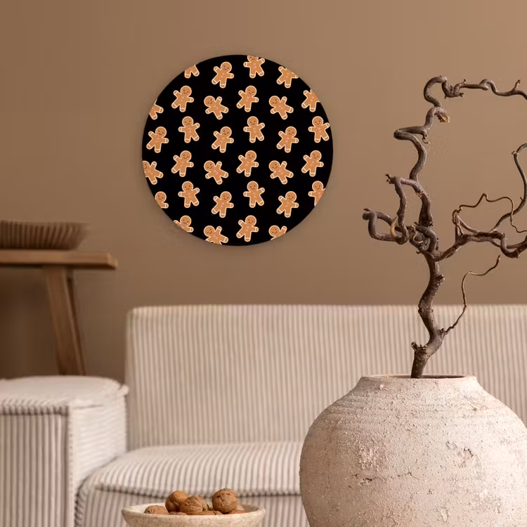 Forexbild Rund - Lebkuchen – Weihnachten – Schwarz – Braun — 2