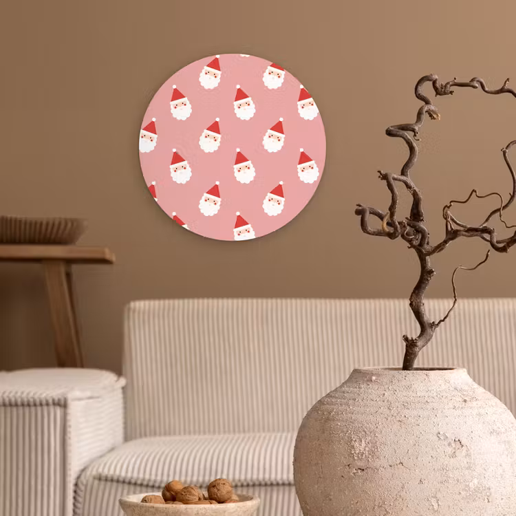 Forexbild Rund - Weihnachten – Weihnachtsmann – Rosa — 2