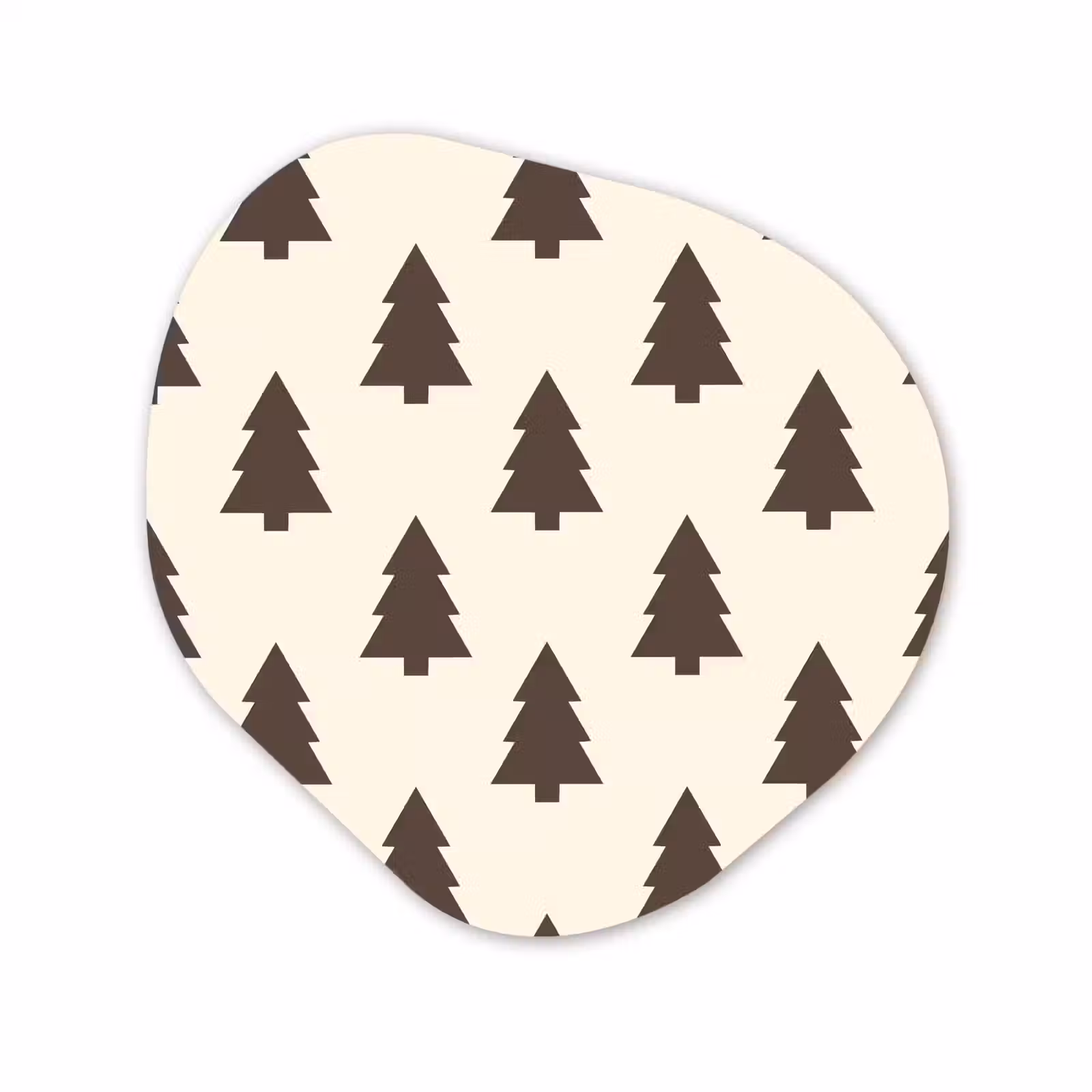 Forexbild Organische Form - Weihnachtsbaum – Creme – Grau — 1