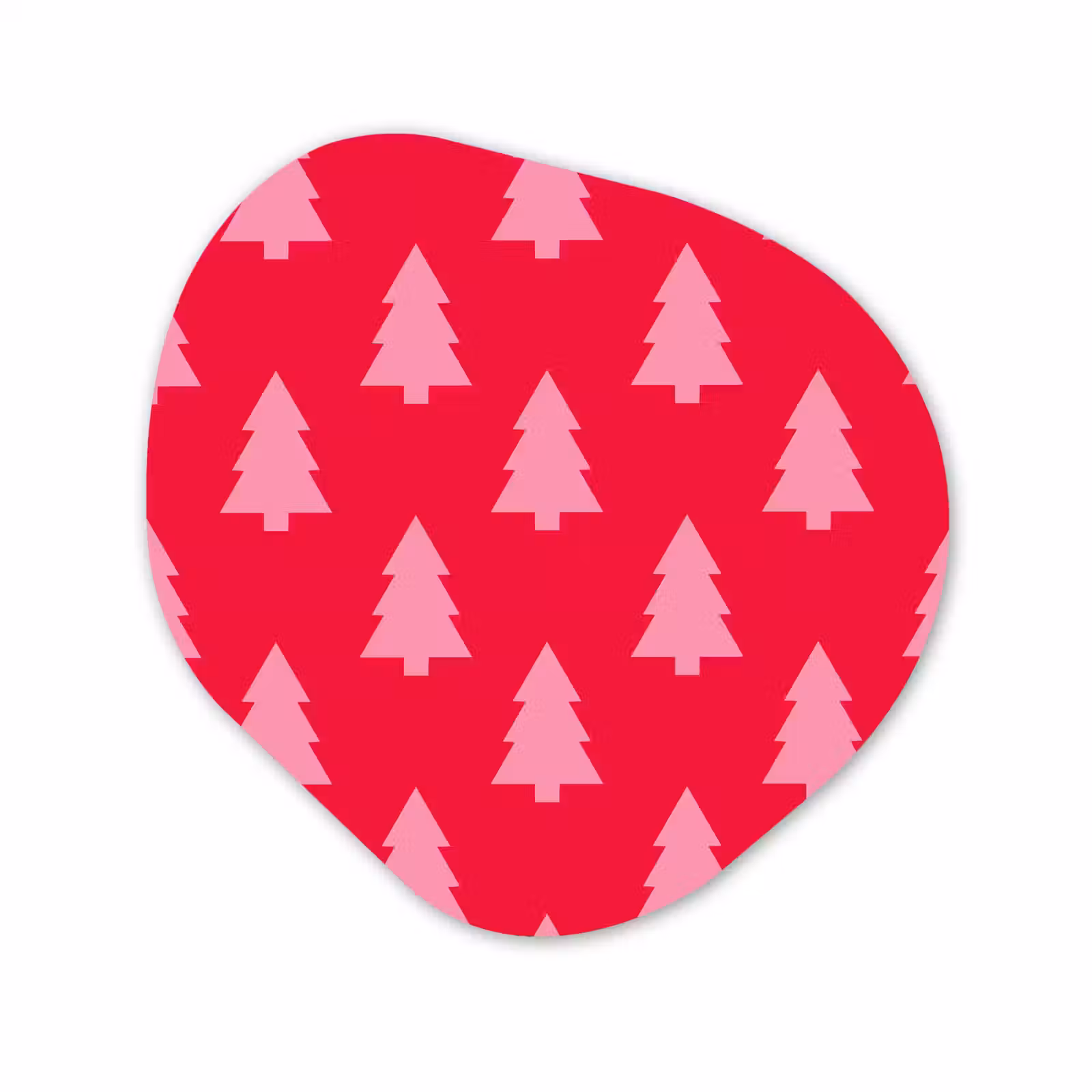 Forexbild Organische Form - Weihnachtsbaum – Rosa – Rot — 1