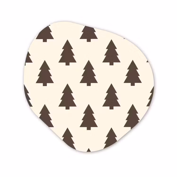 Forexbild Organische Form - Weihnachtsbaum – Creme – Grau — 1