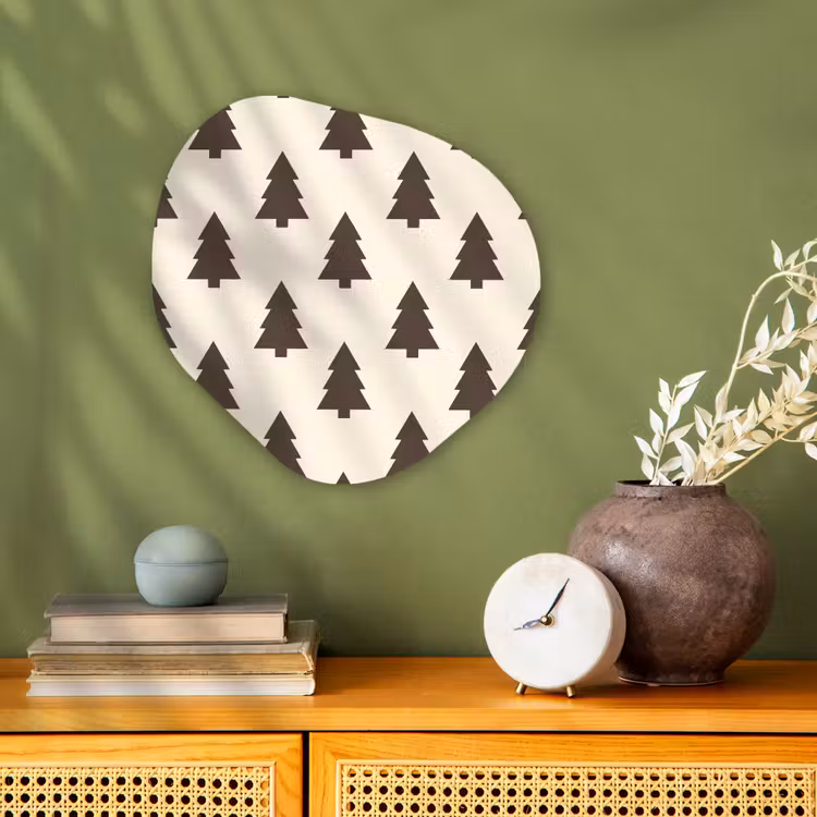 Forexbild Organische Form - Weihnachtsbaum – Creme – Grau — 2