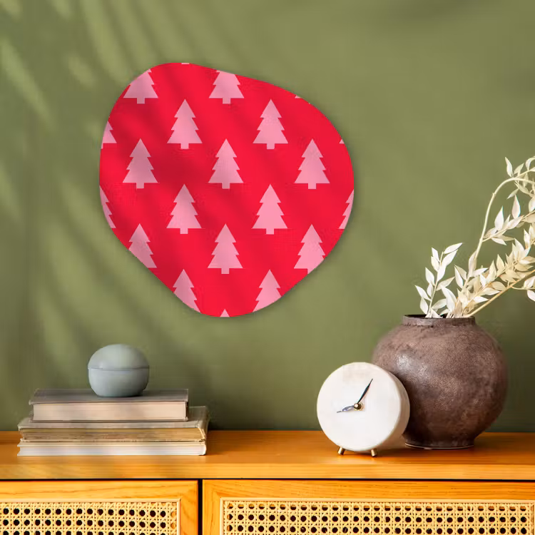 Forexbild Organische Form - Weihnachtsbaum – Rosa – Rot — 2