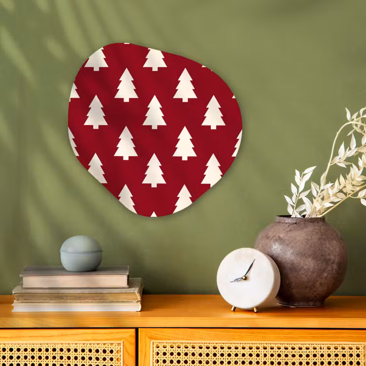 Forexbild Organische Form - Weihnachtsbaum – Rot – Weiß — 2