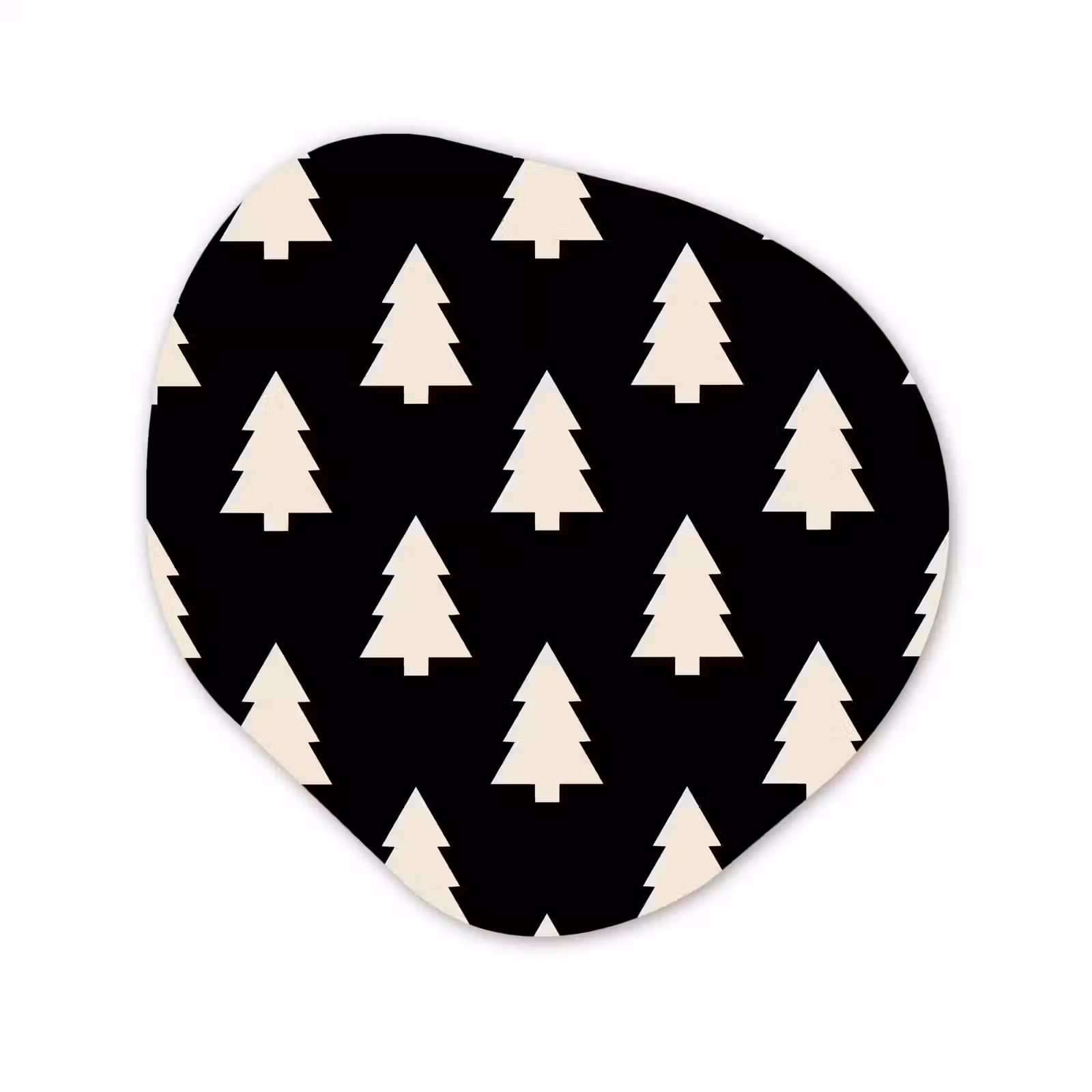 Forexbild Organische Form - Weihnachtsbaum – Schwarz – Weiß — 1