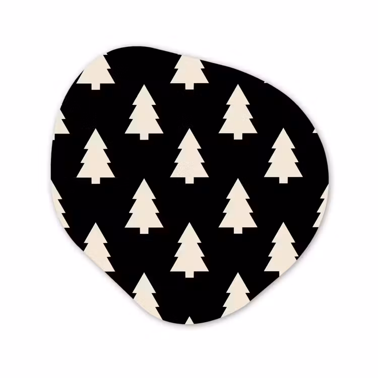 Forexbild Organische Form - Weihnachtsbaum – Schwarz – Weiß — 1
