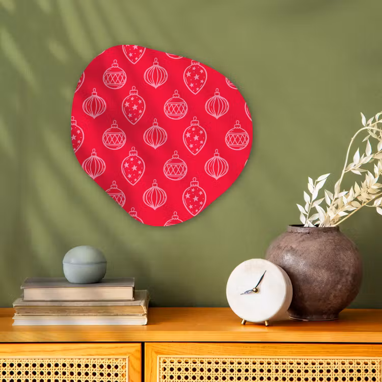 Forexbild Organische Form - Weihnachtskugel – Rot – Rosa — 2
