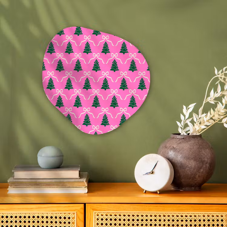 Forexbild Organische Form - Weihnachten – Rosa – Weiß – Schleife — 2