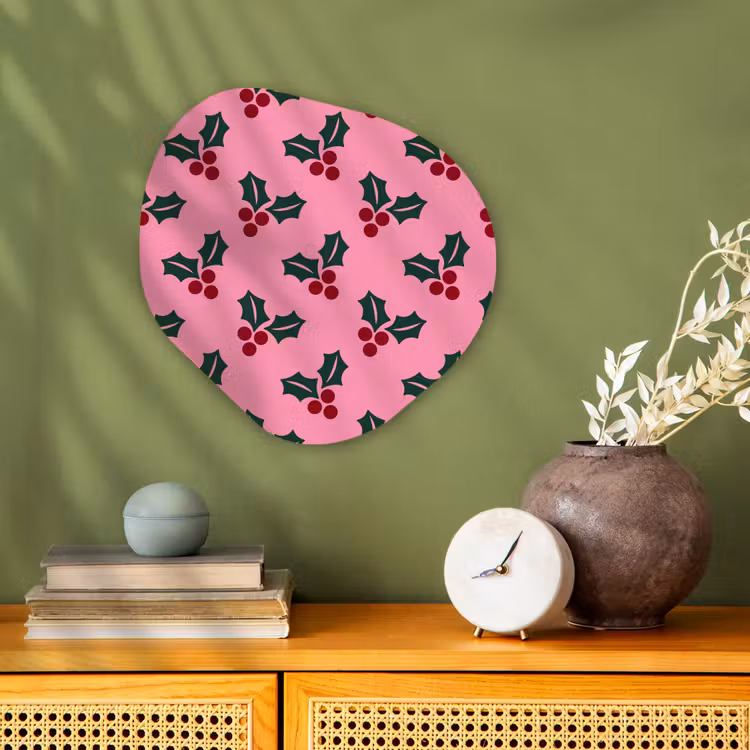 Forexbild Organische Form - Rosa – Weihnachten – Stechpalme — 2