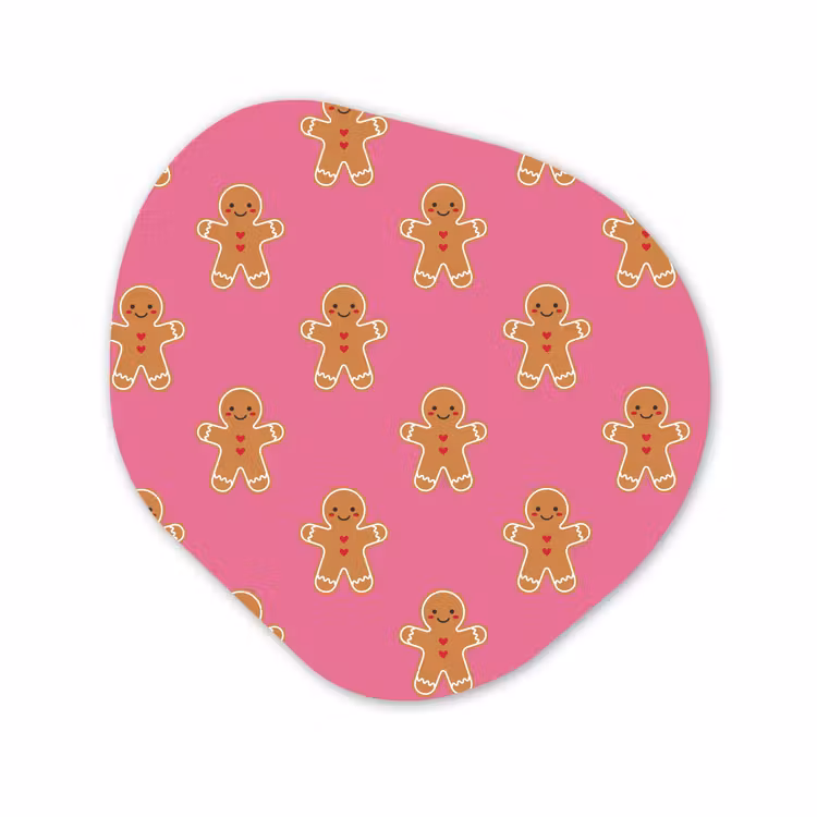 Forexbild Organische Form - Lebkuchen – Weihnachten – Rosa – Braun — 1