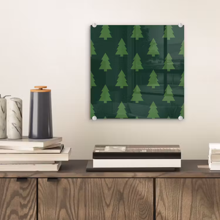 Glasbild - Weihnachtsbaum – Grün – Weihnachten — 2