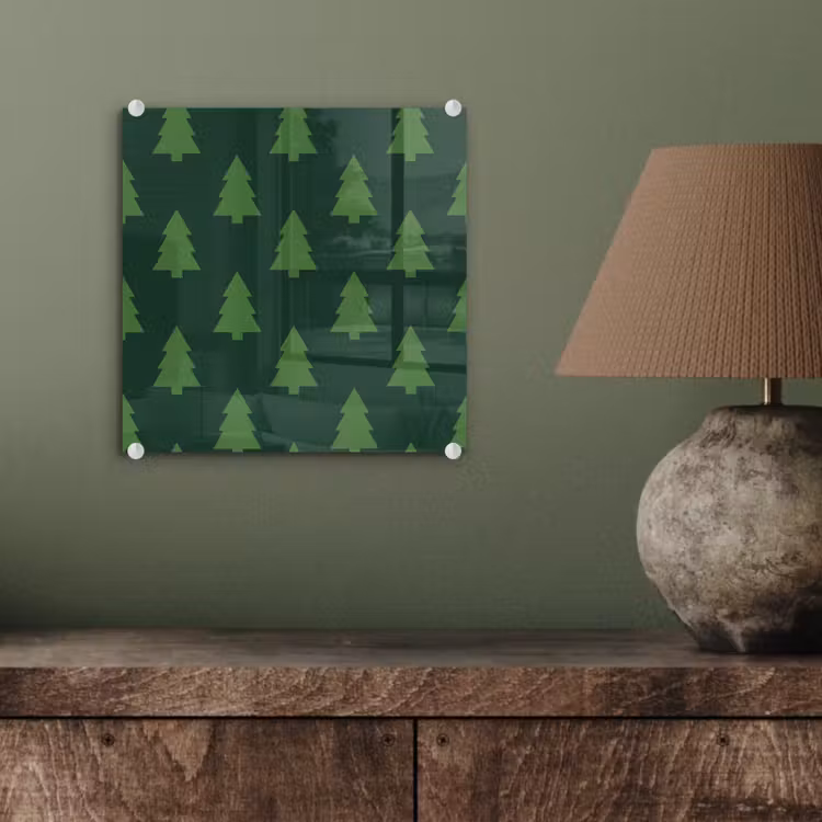 Glasbild - Weihnachtsbaum – Grün – Weihnachten — 4