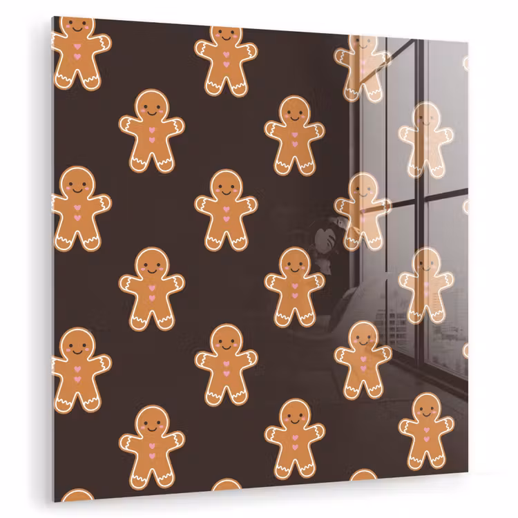 Glasbild - Lebkuchen – Braun – Weihnachten — 1