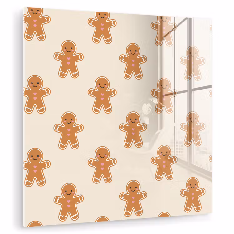 Glasbild - Lebkuchen – Weihnachten – Creme — 1