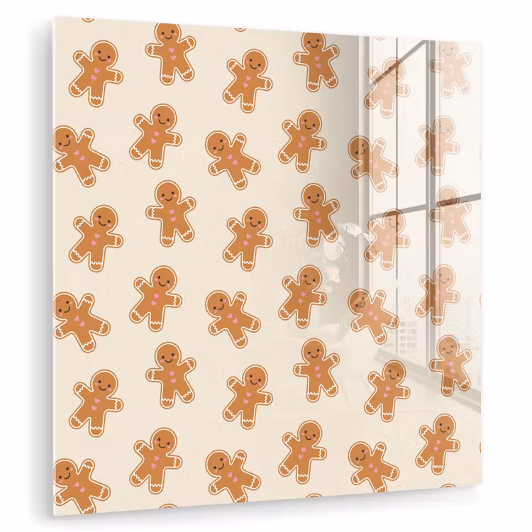 Glasbild - Lebkuchen – Weihnachten – Creme — 1
