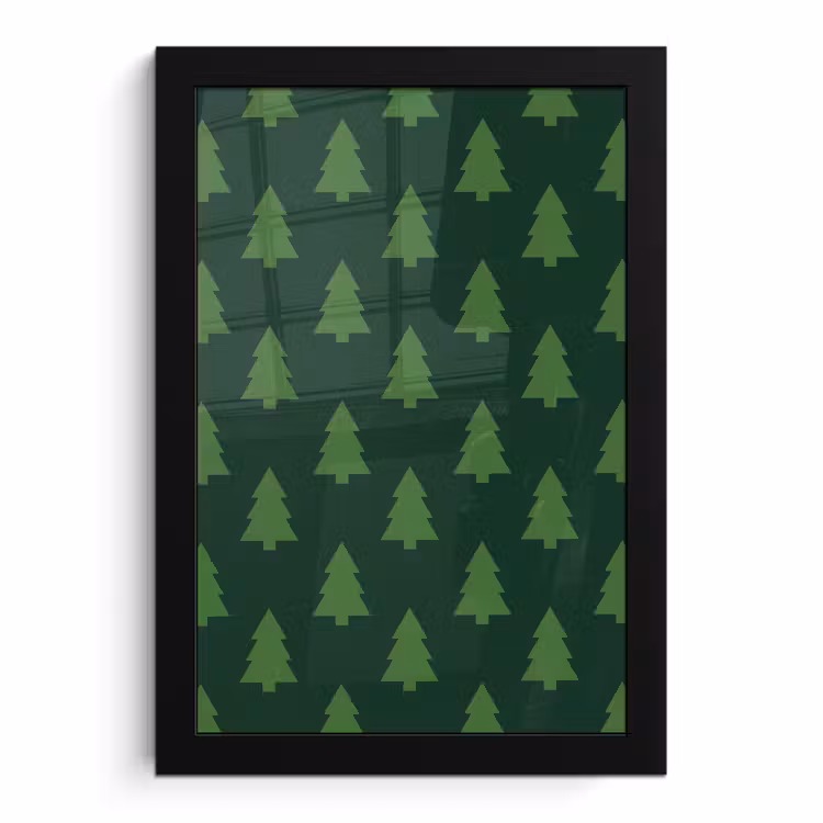 Bilder mit Rahmen - Weihnachtsbaum – Grün – Weihnachten — 1