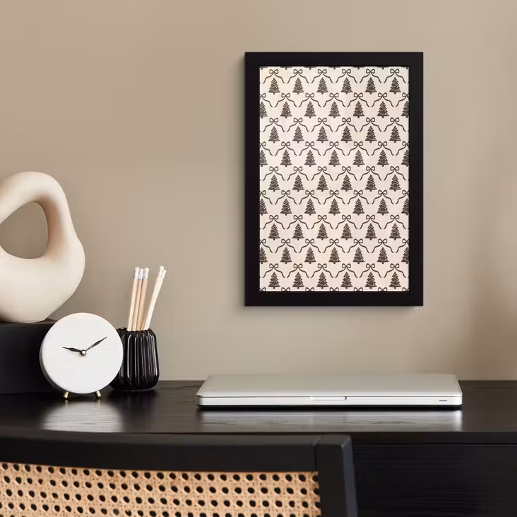 Bilder mit Rahmen - Weihnachten – Taupe – Creme – Schleife — 2