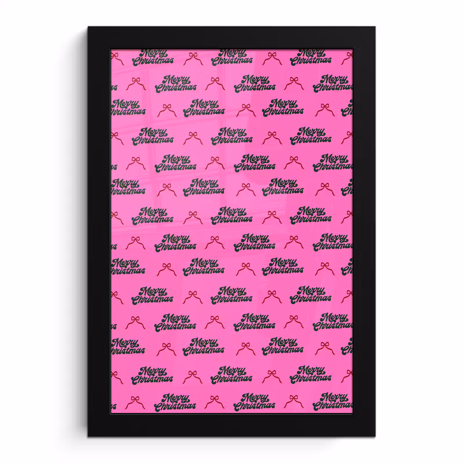 Bilder mit Rahmen - Text – Neon – Rosa – Weihnachten — 1