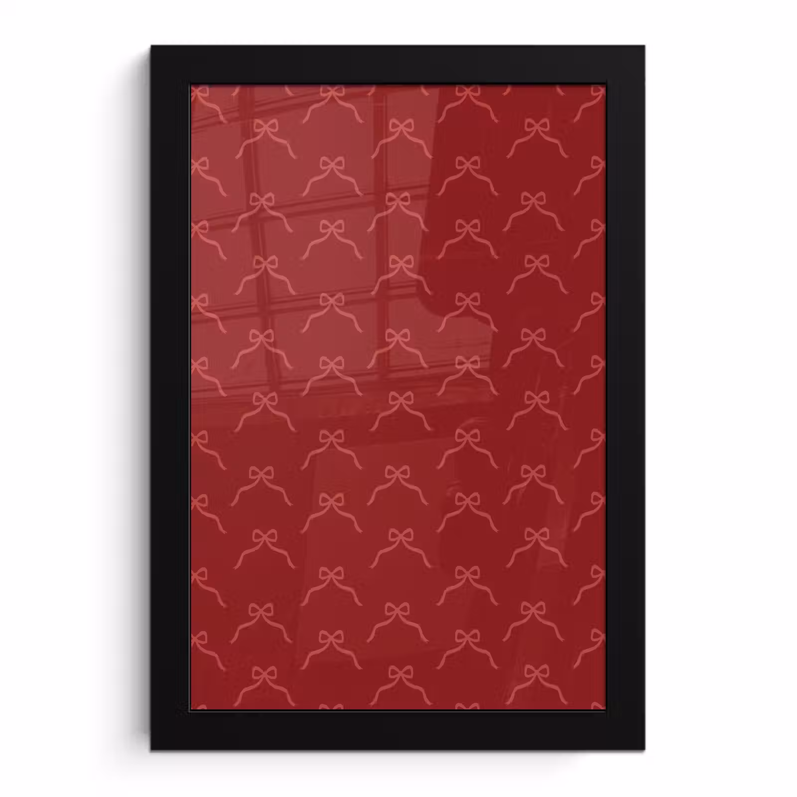 Bilder mit Rahmen - Schleife – Rosa – Rot – Weihnachten — 1