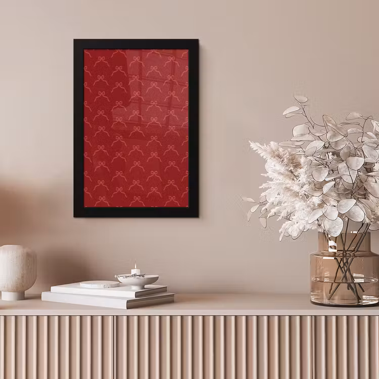 Bilder mit Rahmen - Schleife – Rosa – Rot – Weihnachten — 4